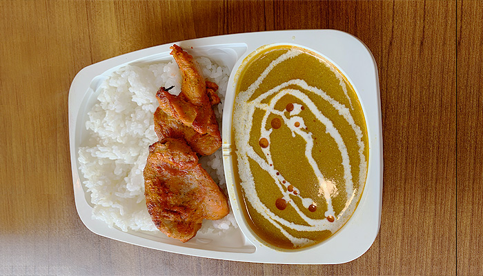 カレー・ナン・タンドリー料理のAランチ弁当(豊田)